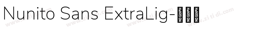 Nunito Sans ExtraLig字体转换